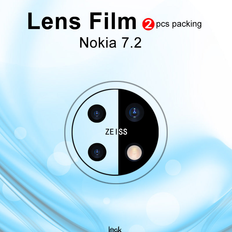 IMAK 2Pcs Pack High Definition Glas kameralinsebeskytter til Nokia 7.2 Nokia 6.2 IMAK 2Pcs Pack High Definition Glas kameralinsebeskytter til Nokia 7.2 Nokia 6.2